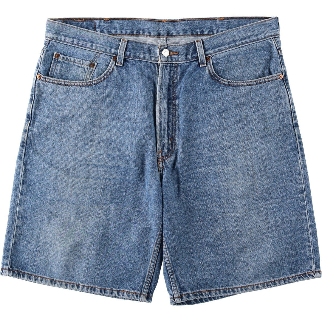 Big Size Levi's 550 Relaxed Fit Denim Shorts (Men's W40 equivalent) cotton blue type Vintage Second Hand