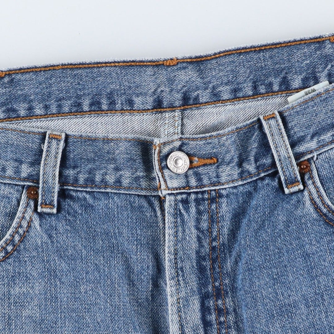 Big Size Levi's 550 Relaxed Fit Denim Shorts (Men's W40 equivalent) cotton blue type Vintage Second Hand