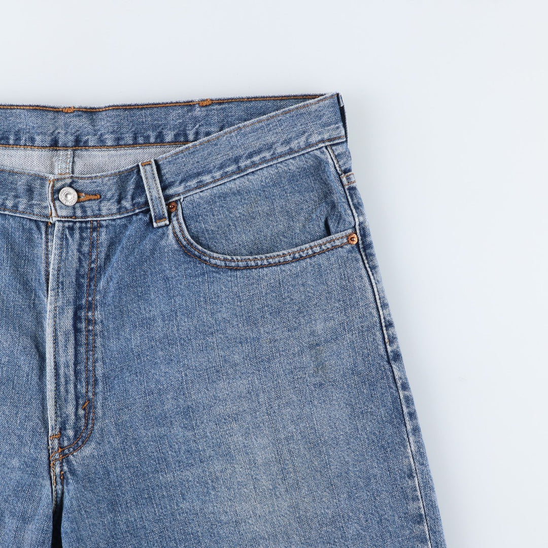Big Size Levi's 550 Relaxed Fit Denim Shorts (Men's W40 equivalent) cotton blue type Vintage Second Hand