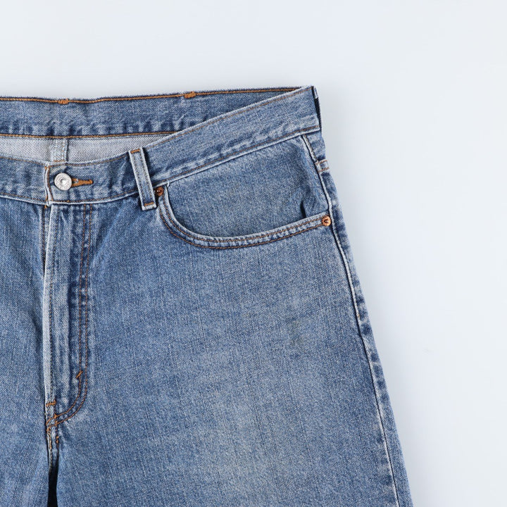 Big Size Levi's 550 Relaxed Fit Denim Shorts (Men's W40 equivalent) cotton blue type Vintage Second Hand