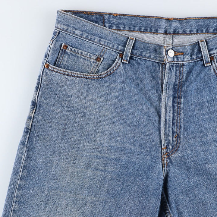 Big Size Levi's 550 Relaxed Fit Denim Shorts (Men's W40 equivalent) cotton blue type Vintage Second Hand