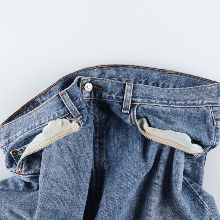 Big Size Levi's 550 Relaxed Fit Denim Shorts (Men's W40 equivalent) cotton blue type Vintage Second Hand