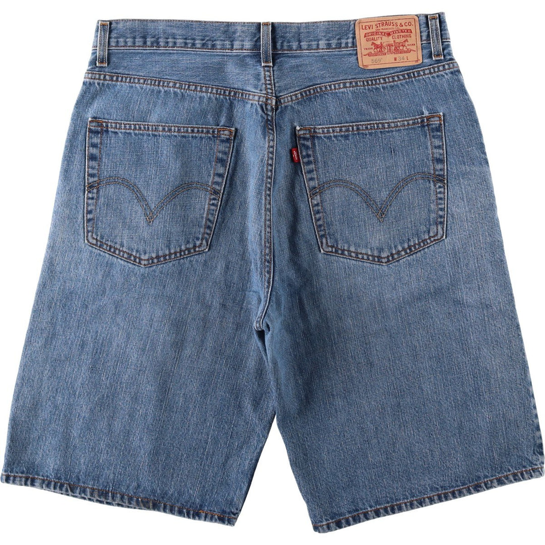 Levi's 569 Loose Denim Shorts, Men's W37 (approx.) unclear blue type Vintage Second Hand