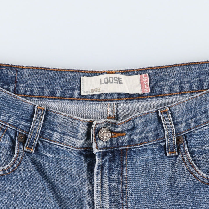 Levi's 569 Loose Denim Shorts, Men's W37 (approx.) unclear blue type Vintage Second Hand