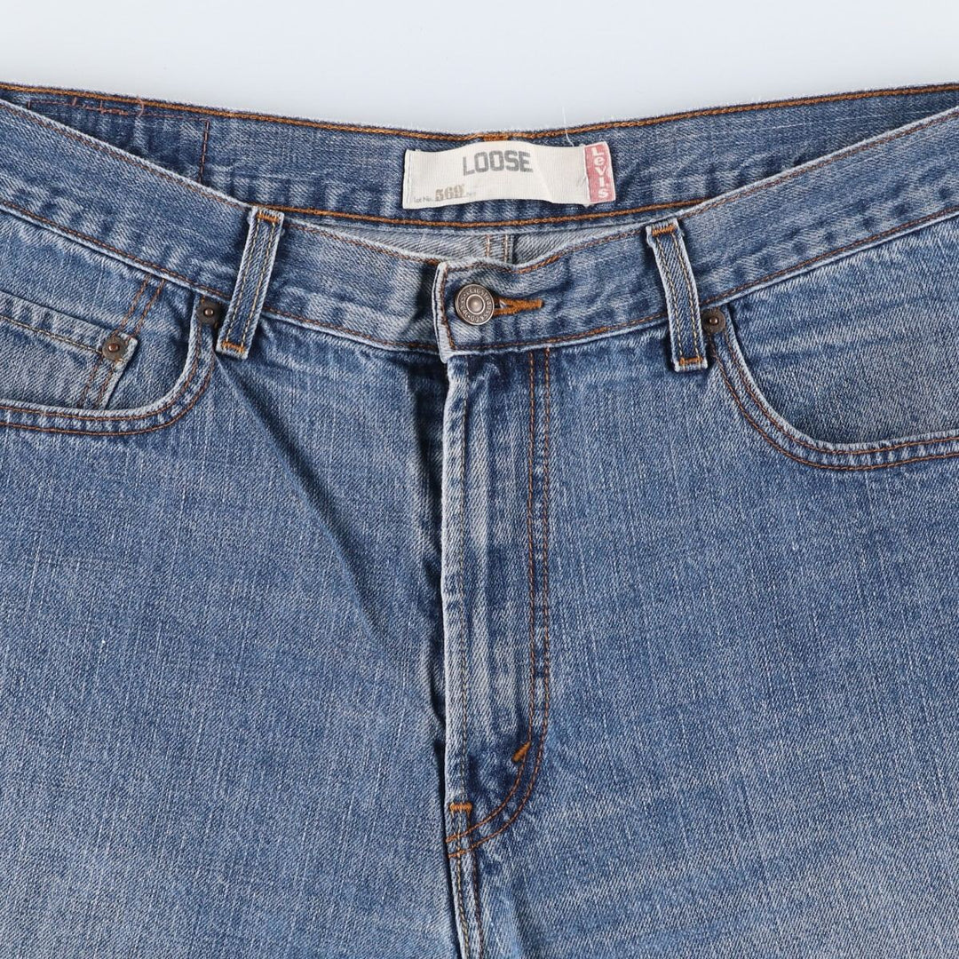 Levi's 569 Loose Denim Shorts, Men's W37 (approx.) unclear blue type Vintage Second Hand