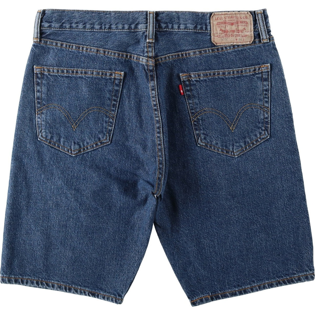 Levi's 505 denim shorts, men's size W35 cotton blue type Vintage Second Hand