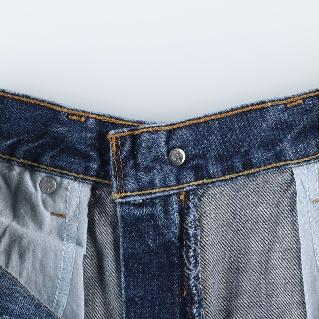 Levi's 505 denim shorts, men's size W35 cotton blue type Vintage Second Hand