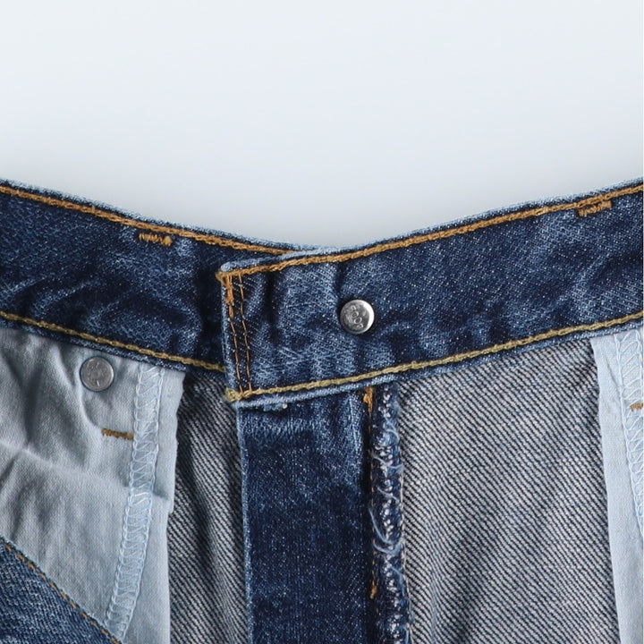 Levi's 505 denim shorts, men's size W35 cotton blue type Vintage Second Hand
