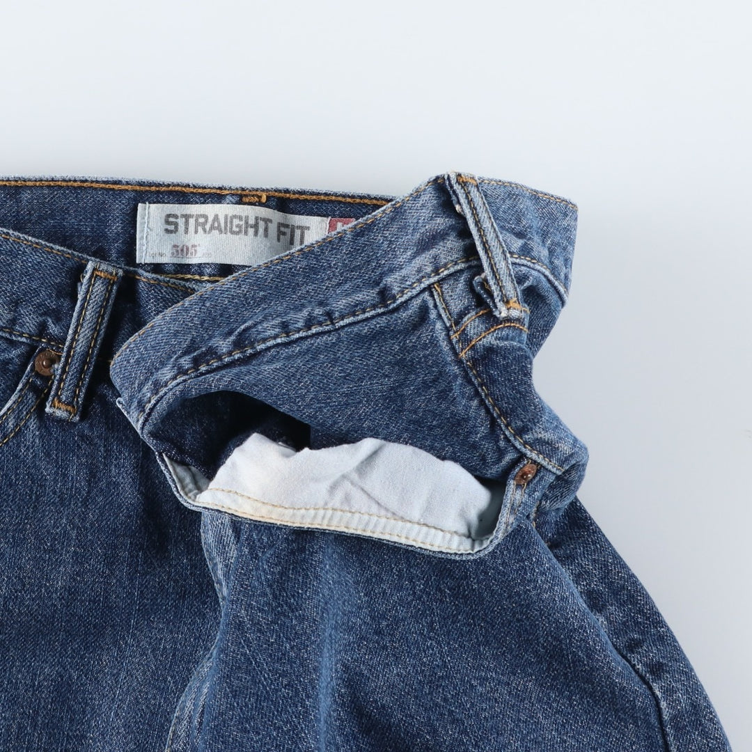 Levi's 505 denim shorts, men's size W35 cotton blue type Vintage Second Hand