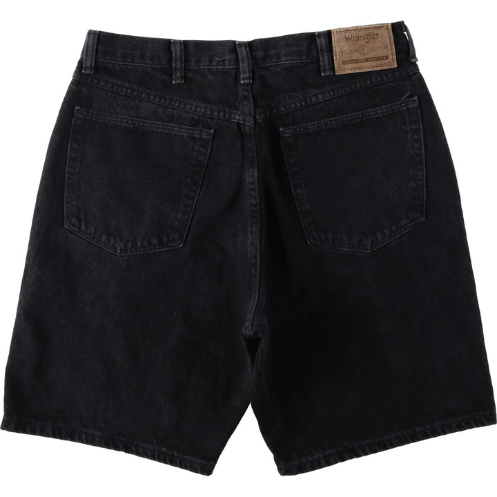 Wrangler Black Denim Shorts, Shorts, Men's, W33 unclear black type Vintage Second Hand