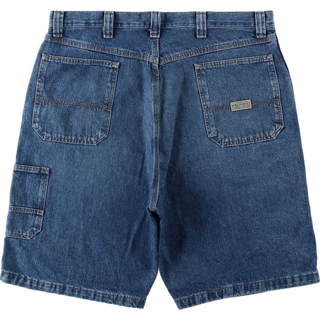 Wrangler denim shorts, men's size W37 (approx.) cotton blue type Vintage Second Hand