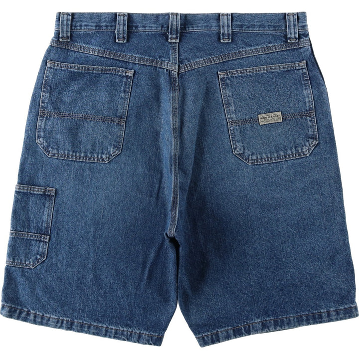Wrangler denim shorts, men's size W37 (approx.) cotton blue type Vintage Second Hand