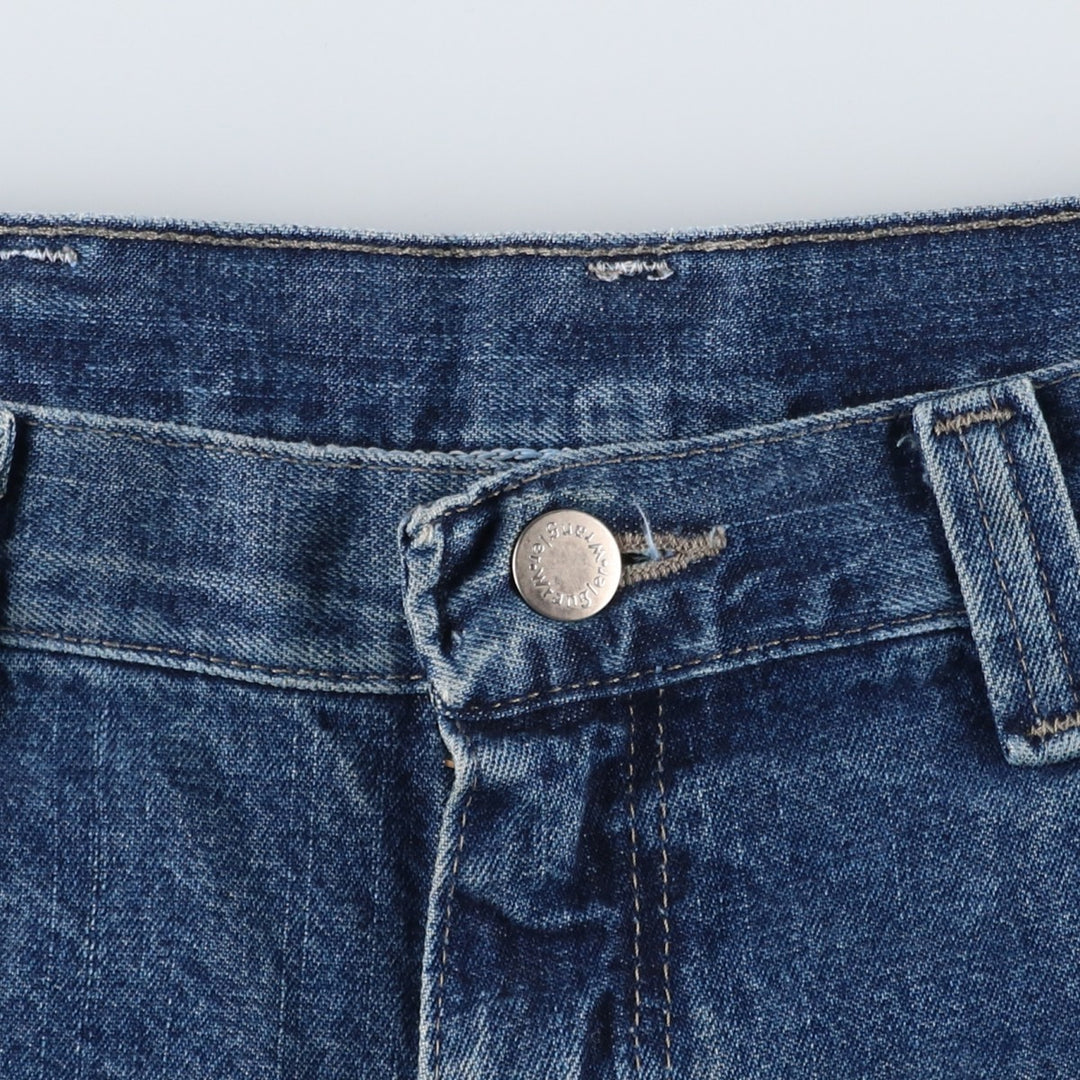 Wrangler denim shorts, men's size W37 (approx.) cotton blue type Vintage Second Hand