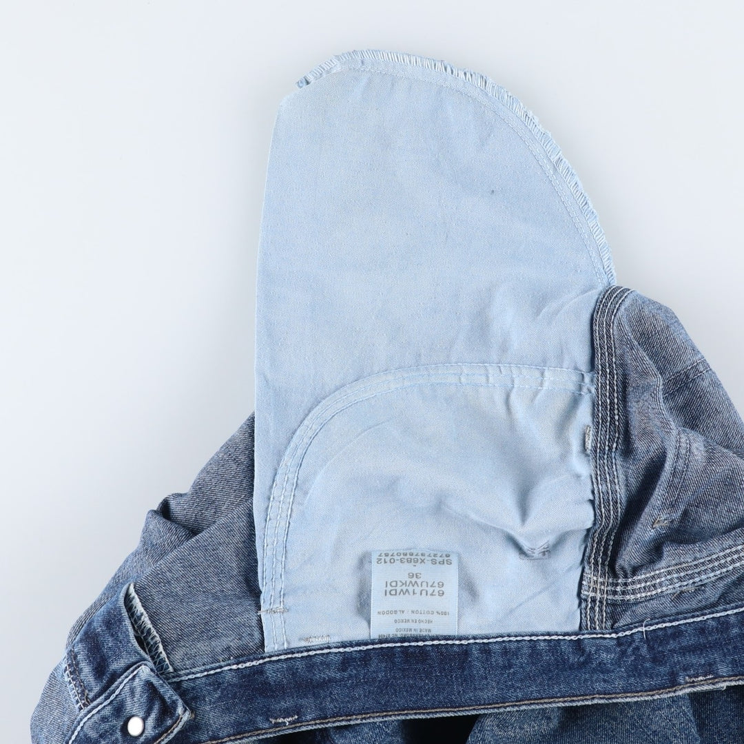 Wrangler denim shorts, men's size W37 (approx.) cotton blue type Vintage Second Hand