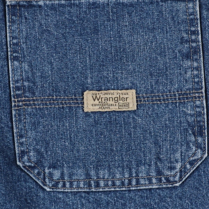 Wrangler denim painter shorts, men's size W37 (approx.) cotton blue type Vintage Second Hand