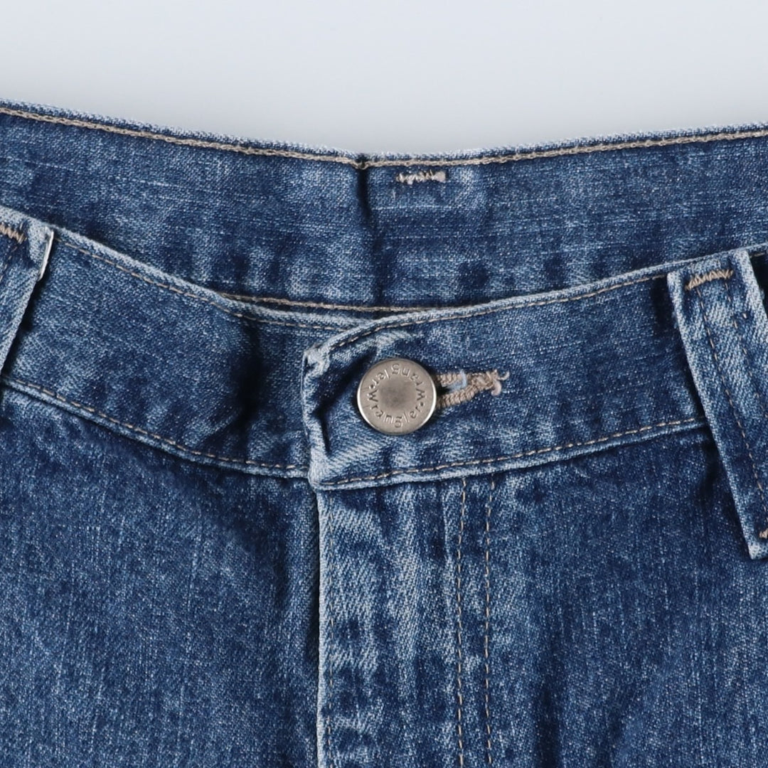 Wrangler denim painter shorts, men's size W37 (approx.) cotton blue type Vintage Second Hand