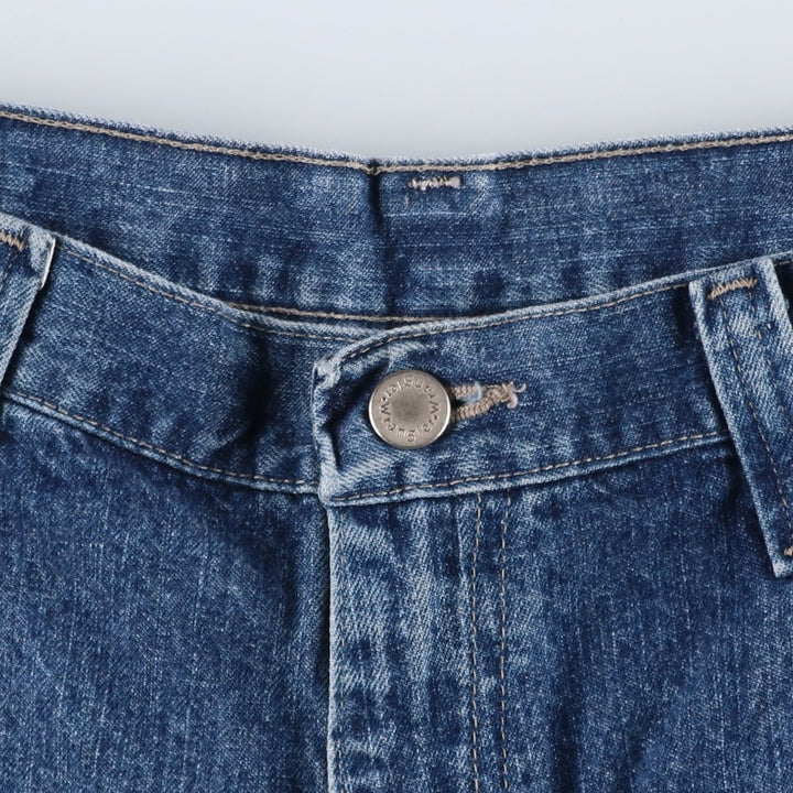 Wrangler denim painter shorts, men's size W37 (approx.) cotton blue type Vintage Second Hand