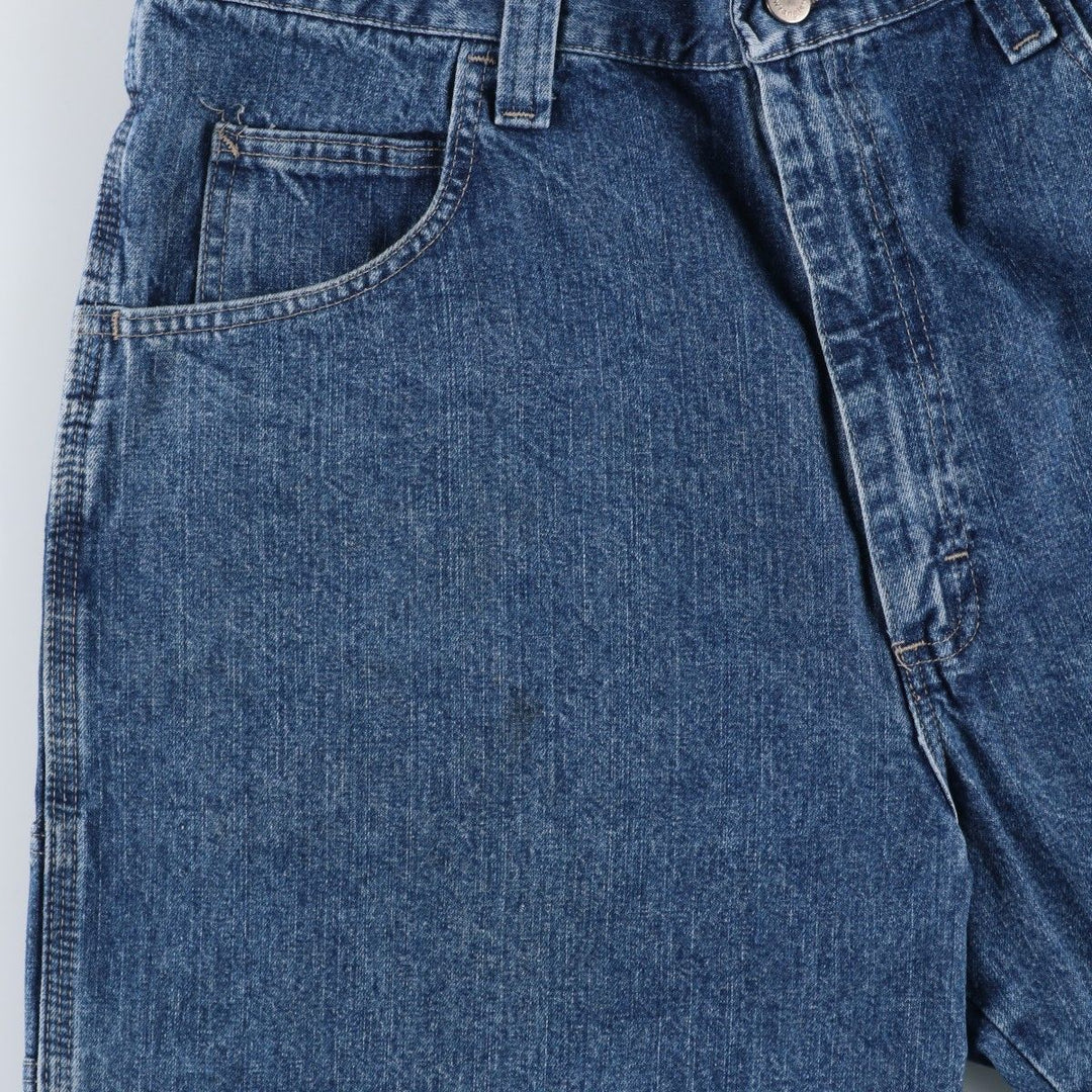 Wrangler denim painter shorts, men's size W37 (approx.) cotton blue type Vintage Second Hand