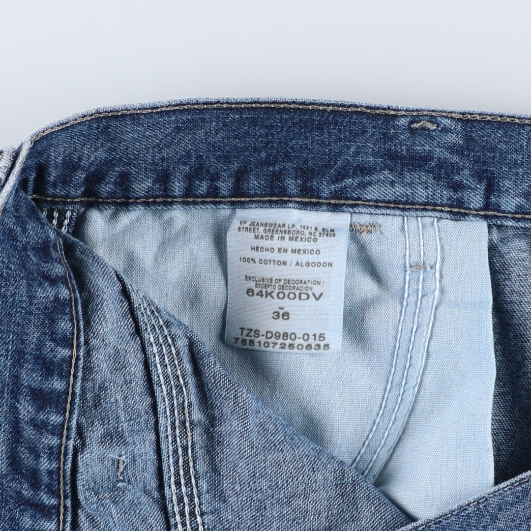Wrangler denim painter shorts, men's size W37 (approx.) cotton blue type Vintage Second Hand