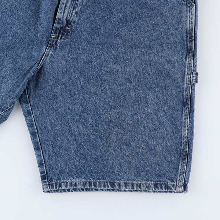 Wrangler denim painter shorts, men's size W37 (approx.) cotton blue type Vintage Second Hand