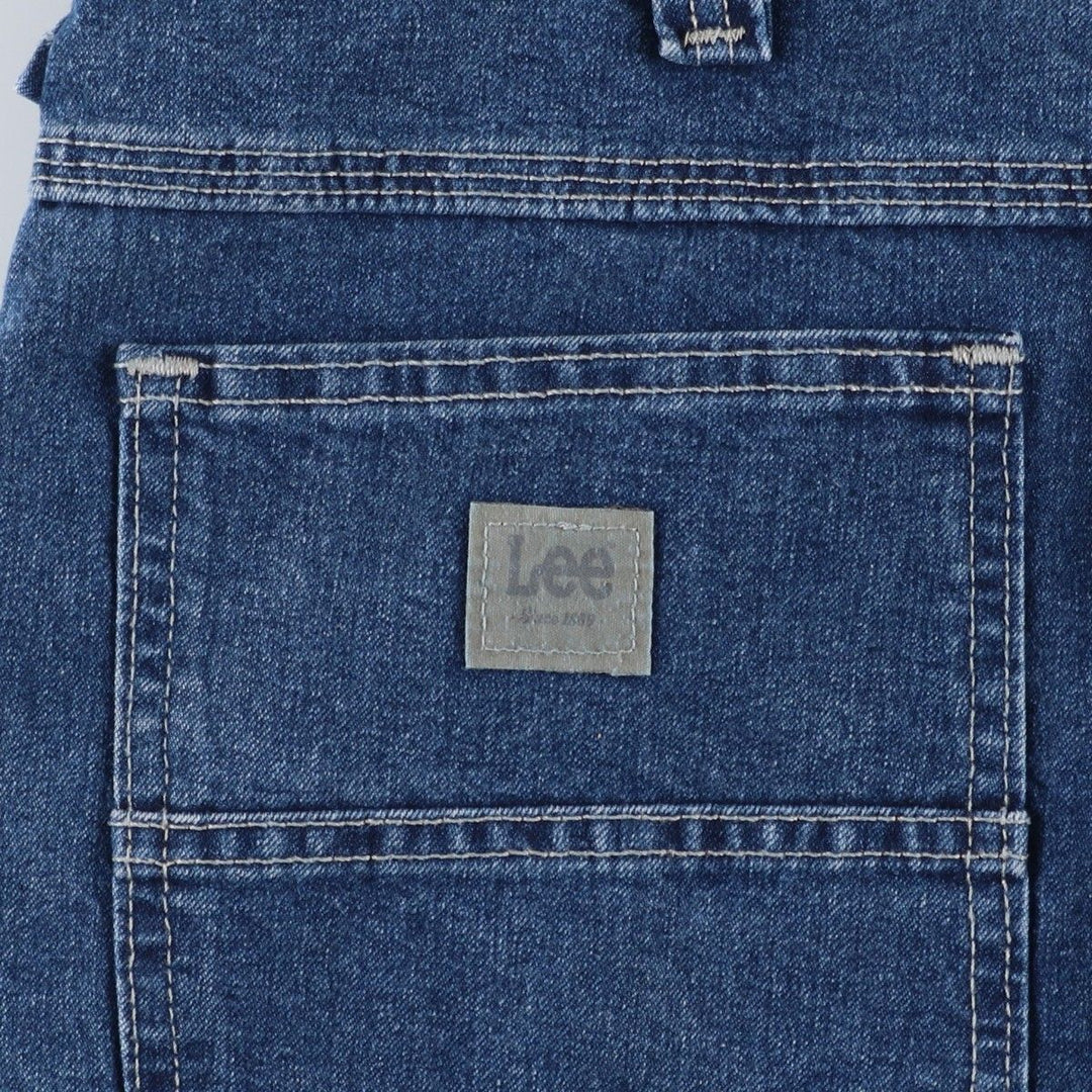 Lee denim painter shorts, men's size W35 (approx.) cotton blue type Vintage Second Hand