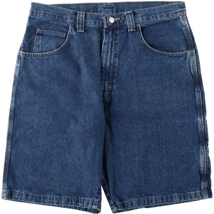 Wrangler denim shorts, men's size W34 (approx.) cotton blue type Vintage Second Hand