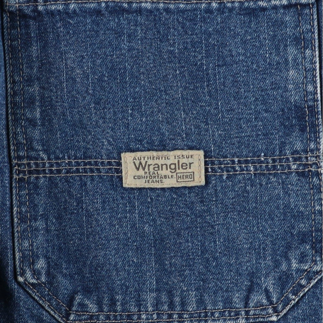 Wrangler denim shorts, men's size W34 (approx.) cotton blue type Vintage Second Hand
