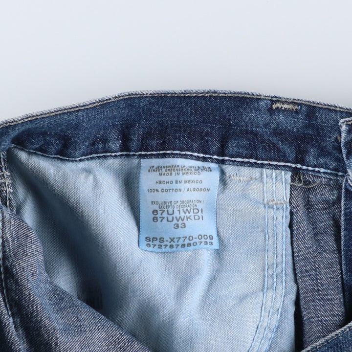 Wrangler denim shorts, men's size W34 (approx.) cotton blue type Vintage Second Hand