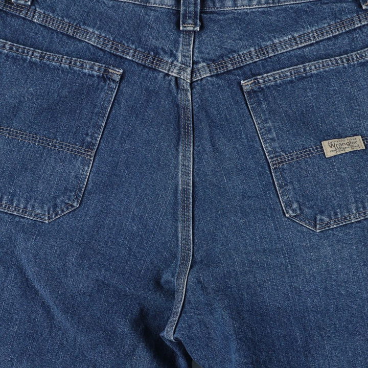 Wrangler denim shorts, men's size W34 (approx.) cotton blue type Vintage Second Hand