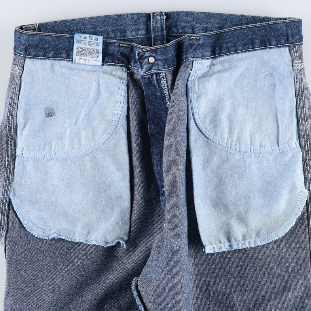 Wrangler denim shorts, men's size W34 (approx.) cotton blue type Vintage Second Hand
