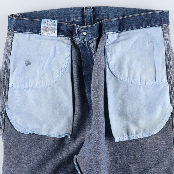 Wrangler denim shorts, men's size W34 (approx.) cotton blue type Vintage Second Hand