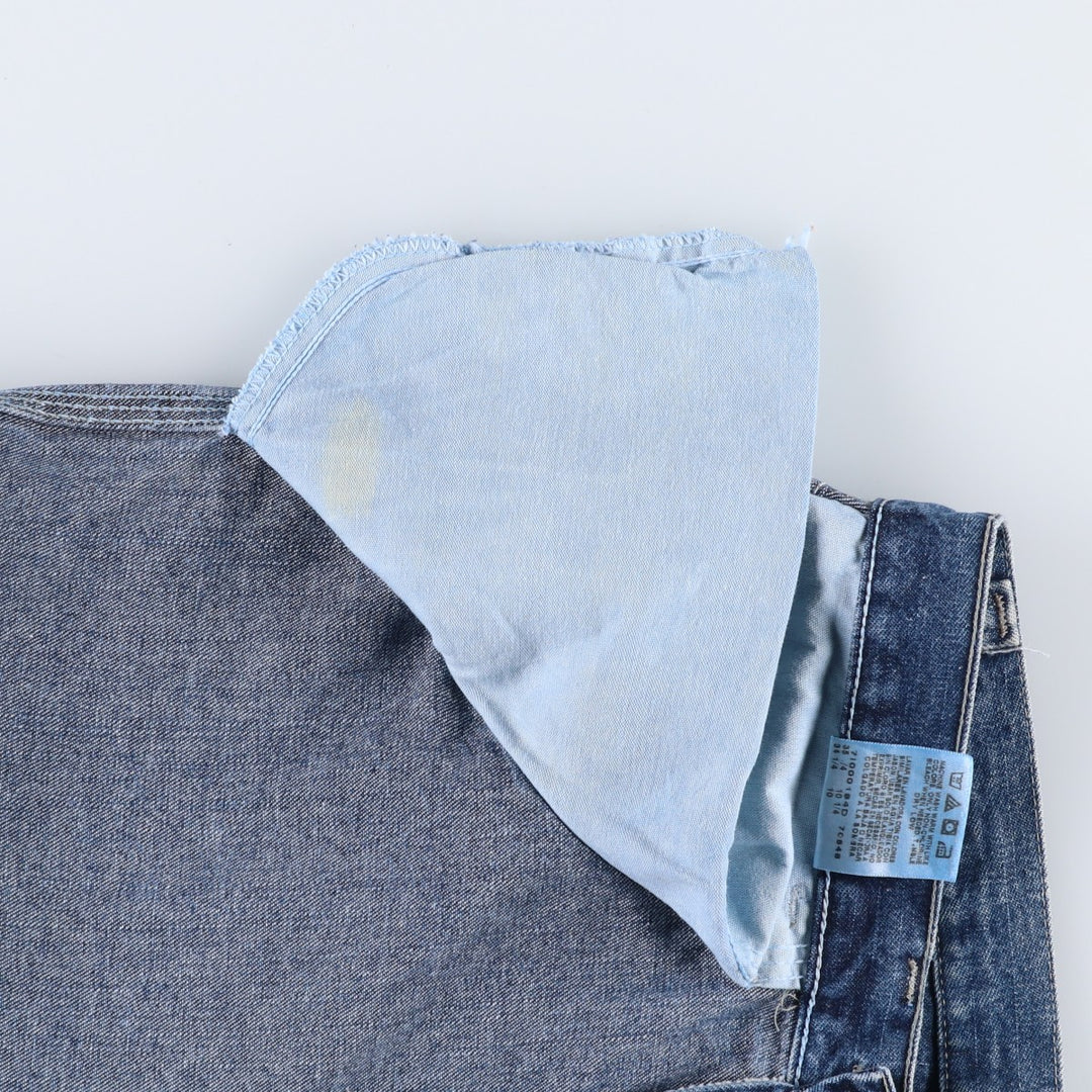 Wrangler denim shorts, men's size W34 (approx.) cotton blue type Vintage Second Hand
