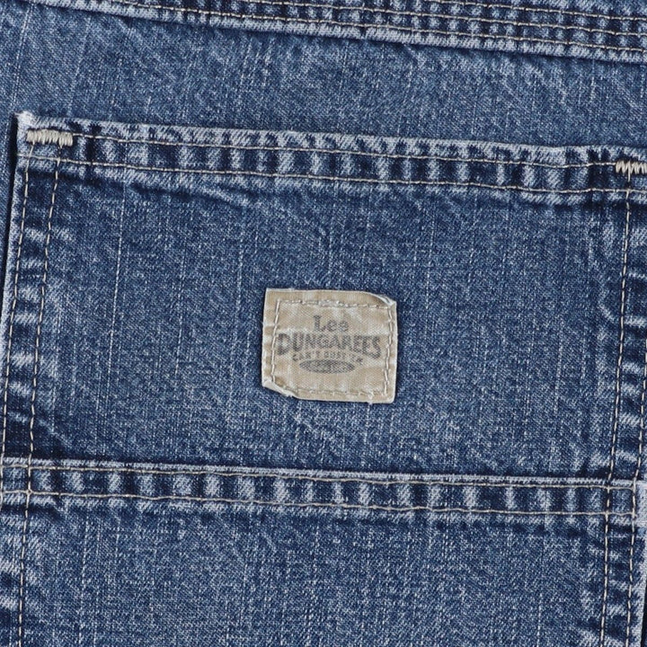 Lee denim painter shorts, men's size W34 (approx.) unclear blue type Vintage Second Hand