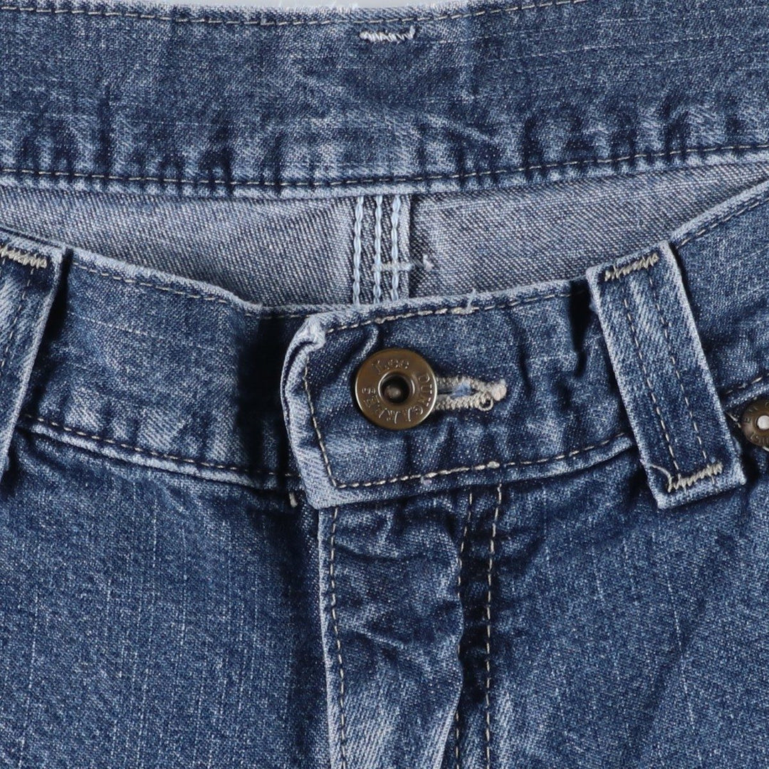 Lee denim painter shorts, men's size W34 (approx.) unclear blue type Vintage Second Hand