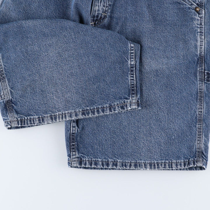 Lee denim painter shorts, men's size W34 (approx.) unclear blue type Vintage Second Hand