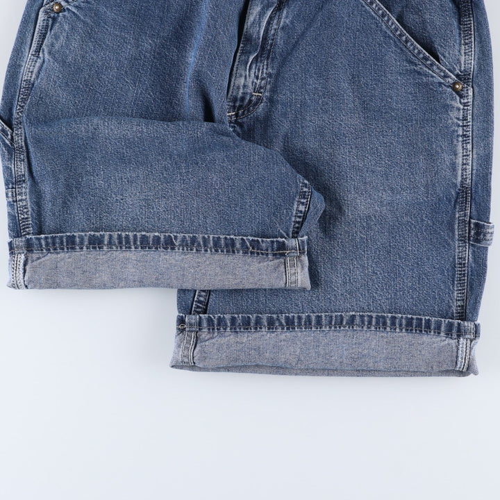 Lee denim painter shorts, men's size W34 (approx.) unclear blue type Vintage Second Hand