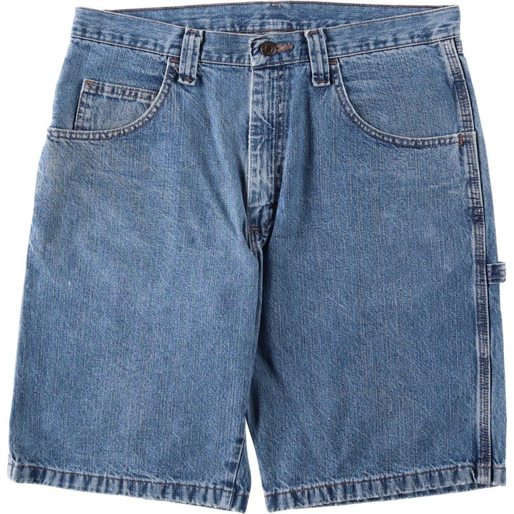 Wrangler CARPENTER Denim Painter Shorts, Shorts, Men's, W34 equivalent cotton blue type Vintage Second Hand