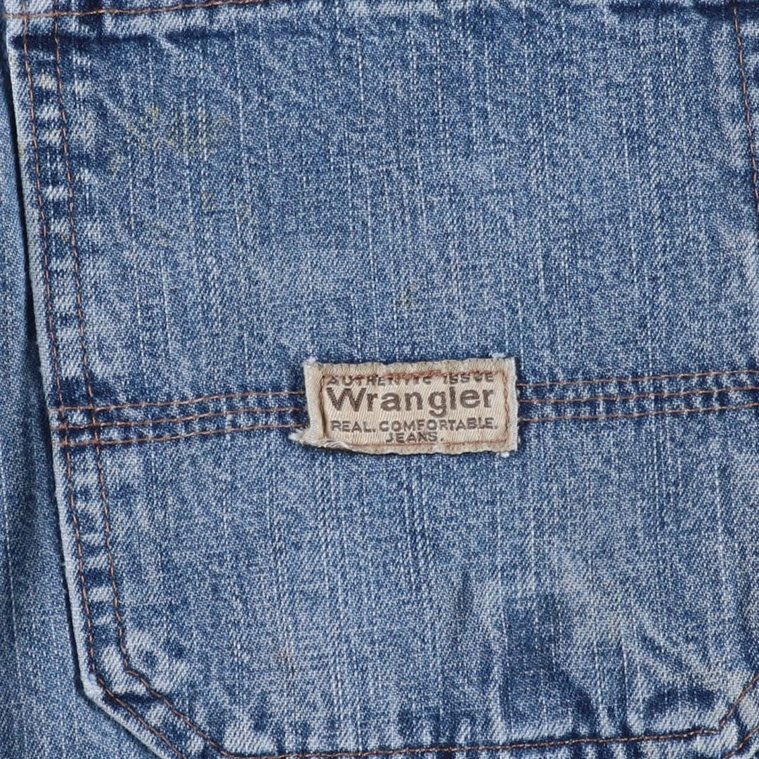 Wrangler CARPENTER Denim Painter Shorts, Shorts, Men's, W34 equivalent cotton blue type Vintage Second Hand