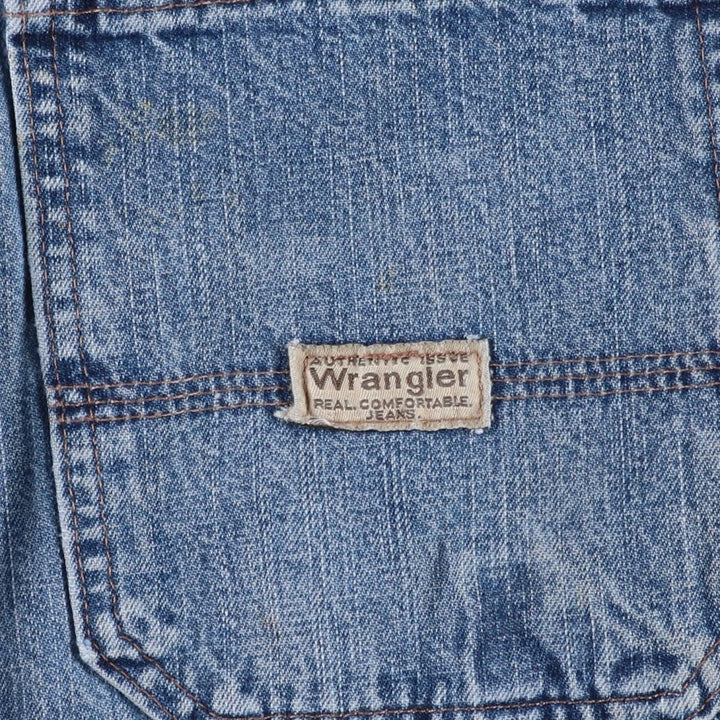 Wrangler CARPENTER Denim Painter Shorts, Shorts, Men's, W34 equivalent cotton blue type Vintage Second Hand