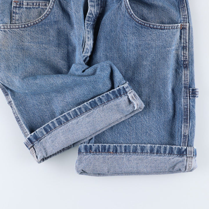 Wrangler CARPENTER Denim Painter Shorts, Shorts, Men's, W34 equivalent cotton blue type Vintage Second Hand
