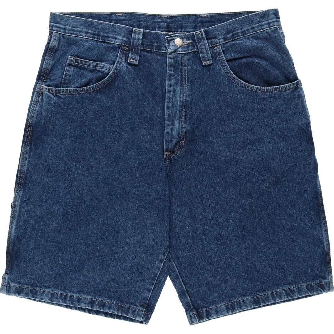 Wrangler CARPENTER Denim Painter Shorts, Shorts, Men's, W35 equivalent cotton blue type Vintage Second Hand