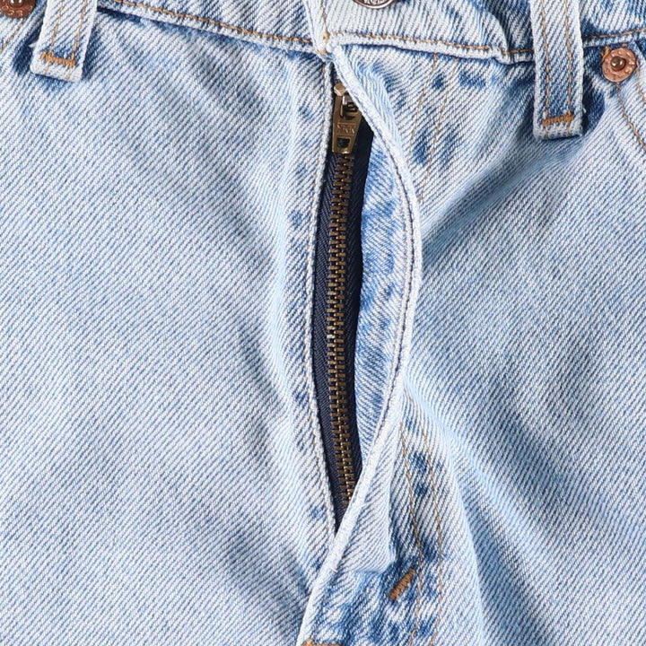 90'S Levi's 550 Relaxed Fit Orange Tab Denim Shorts, Men's Size W33 (approx.), Vintage cotton Blue type light blue Vintage Second Hand