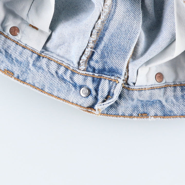 90'S Levi's 550 Relaxed Fit Orange Tab Denim Shorts, Men's Size W33 (approx.), Vintage cotton Blue type light blue Vintage Second Hand