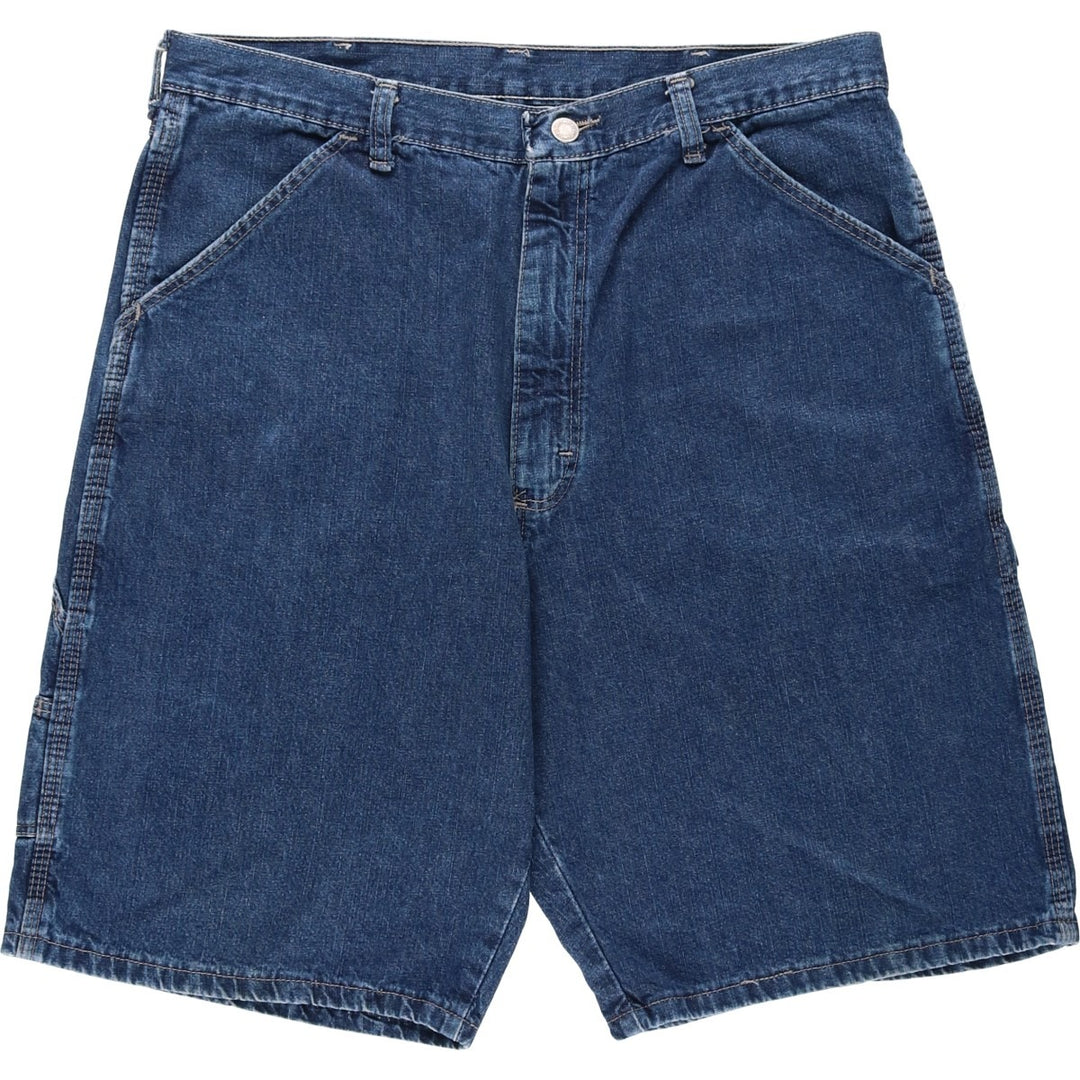 Wrangler denim painter shorts, made in the USA, men's size W35 (approx.). cotton blue type Vintage Second Hand