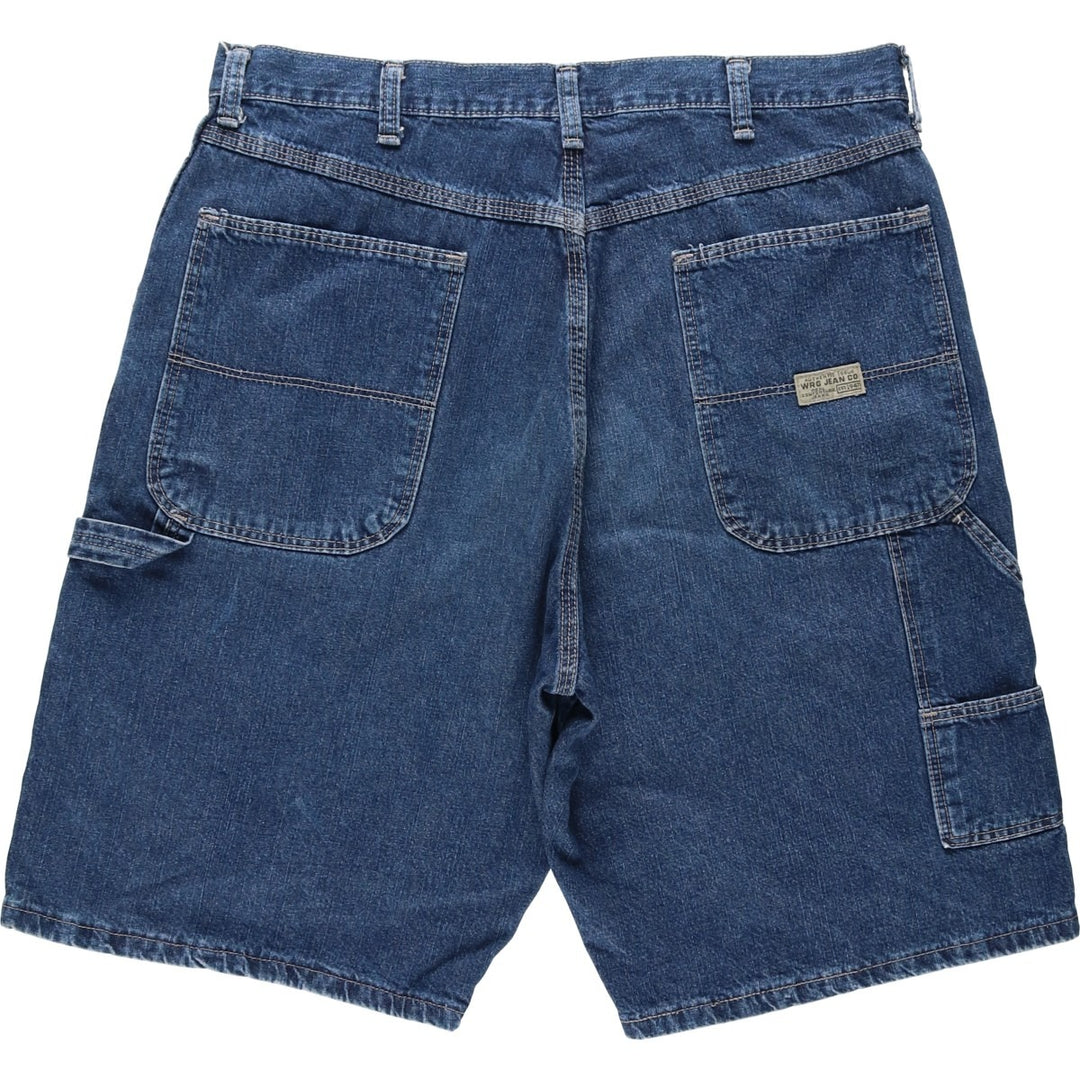 Wrangler denim painter shorts, made in the USA, men's size W35 (approx.). cotton blue type Vintage Second Hand