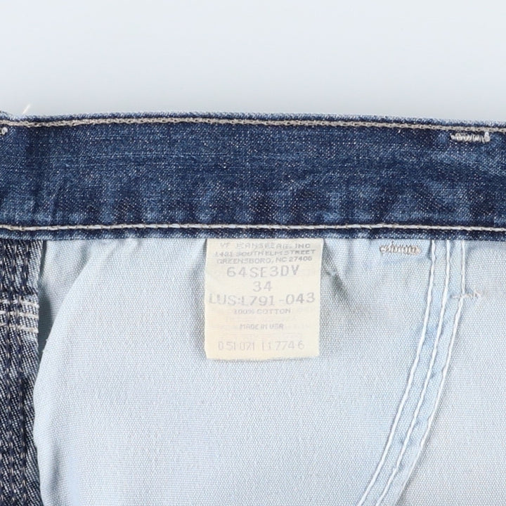 Wrangler denim painter shorts, made in the USA, men's size W35 (approx.). cotton blue type Vintage Second Hand