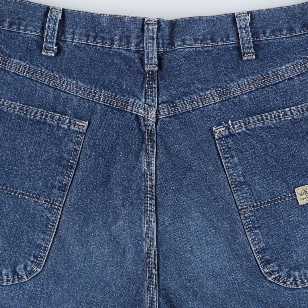 Wrangler denim painter shorts, made in the USA, men's size W35 (approx.). cotton blue type Vintage Second Hand