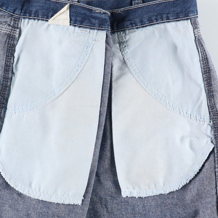 Wrangler denim painter shorts, made in the USA, men's size W35 (approx.). cotton blue type Vintage Second Hand