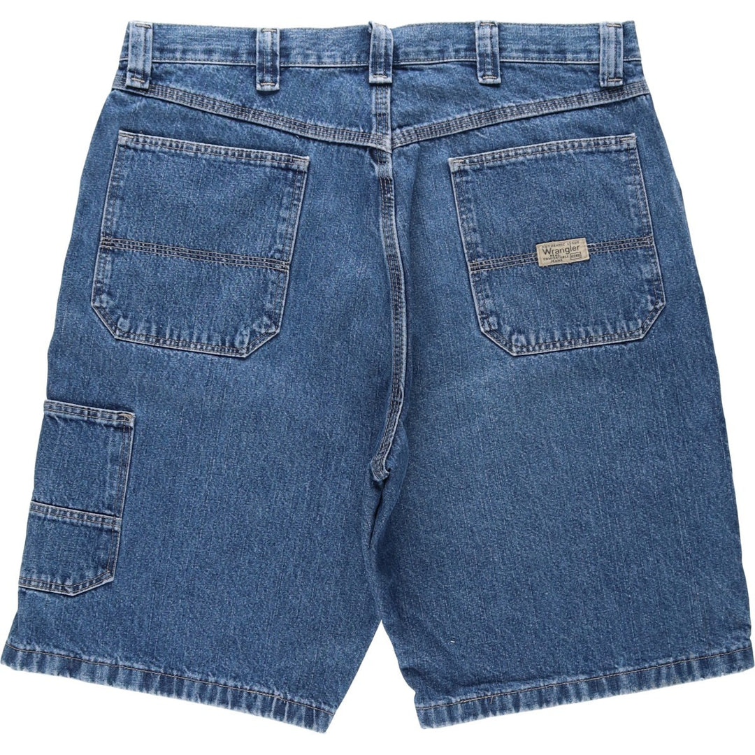 Wrangler Denim Painter Shorts, Men's, W35 equivalent cotton blue type Vintage Second Hand