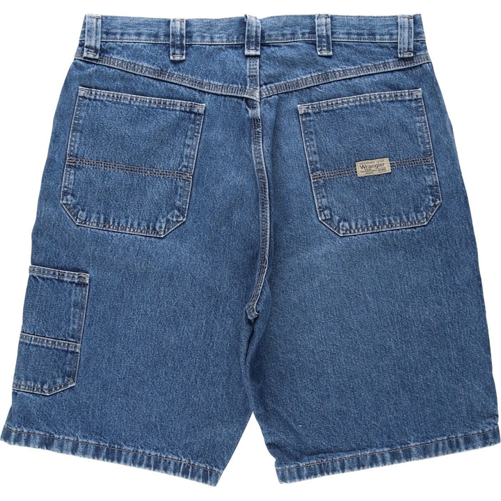 Wrangler Denim Painter Shorts, Men's, W35 equivalent cotton blue type Vintage Second Hand